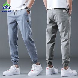 İlkbahar yaz pamuk jogger pantolon erkek pantolon harajuku kargo jeans gündelik harem denim kore hip hop eşofman erkek pantolon 220714