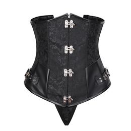 Bustiers & Corsets Steampunk Corset Top Waist Trainer Women Gothic Clothing Underbust Sexy Bustier Belly Slimming Sheath Modeling Strap Plus