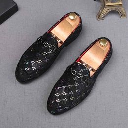 New Designer Men Pointed Black Everyday All- Match Oxford Flats Casual Shoes Wedding Dress Prom Party Loafers Zapatos Hombre