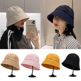 Japanese Style Bucket Hat Women Summer Outdoor Sunscreen Cotton Fishing Hunting Cap Men and Woman Hat Fisherman's Hats