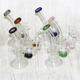 hookahs 7.4" glass beaker bongs water pipe oil rigs bubbler bong dabber tool for wax