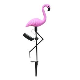 Lawn Lamps Led Flamingo Waterproof Solar Lawn Light Outdoor Garden Decoration Floor With Landscape Lights