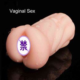 NXY Masturbators SexMen Sex Toys Silicone for Real Pussy Artificial Vagina Oral Vaginal Anal Male Masturbator Mouth Masturbation Cup 220427