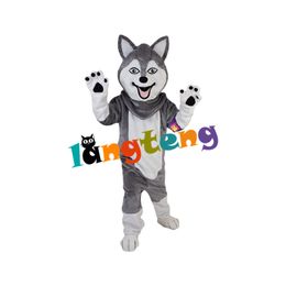 Mascot doll costume 881 Grey Husky Wolf Costume Mascot Costumes Custom Carnival Cartoon Clothes