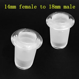 Smoking Accessories Glass Water Pipes Adaptor 10mm female-14mm male 14female-18mm male Converter glass joint Adapters for Oil Rigs Glass Bong