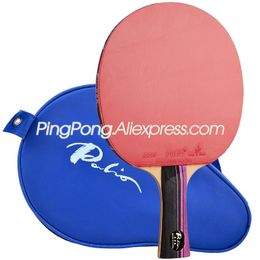 PALIO 3 STAR Table Tennis Racket with CJ8000 Rubber Sponge Racket Bag Case Original PALIO 3-Star CARBON Ping Pong Bat Paddle 220623