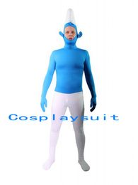 Halloween cospaly Catsuit Costumes black and white combination animal role play full body Spandex Unitard tights Lycar zentai stage jumpsuit can removable hood