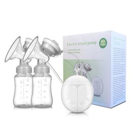 Niedrigerer Preis Doppelte elektrische Milchmilchpumpe Maschine Elektronische Babymilchpumpe für Erstmütter