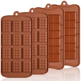 Baking Moulds Chocolate Mold 24 Cavity Cake Bakeware Kitchen Tool Silicone Candy Maker Sugar Mould Bar Block Ice Tray ToolBaking