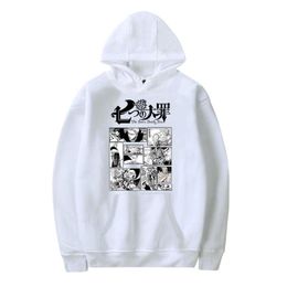 anime clothes boys UK - Men's Hoodies & Sweatshirts Men Women Hooded The Seven Deadly Sins Anime Boy Sweatshirt Autumn Winter Hip Hop Tracksuits Boys Girls Clothes