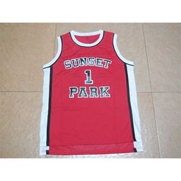 Xflsp Mens Throwback Fredro Starr Shorty 1 Sunset Park Film Basketball Jerseys Number 1 Movie Jersey Color Red