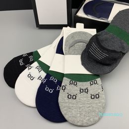 2022 new fashion High quality Fashion Designers Womens Ankle Socks Five Pair Luxe Socken Cotton Sports Letter Printed Women Men Boat Sock top quality