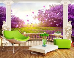 Custom European style 3D wallpaper mural beautiful scenery painting bedroom lounge decaration wallpapers on the walls