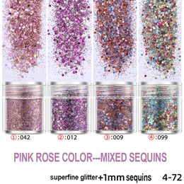 Nail Art Sequins Ultra-fine Glitter Powder+1mm+2mm+3mm Small Sequins Ultra-thin Gradient Set WH0605