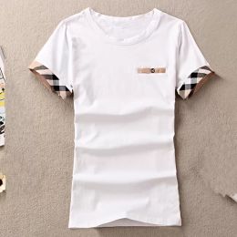 Moda kadın tişört kadın tees cassic pamuk gömlek rahat tişörtler kısa kollu gömlek yaz nedensel üstler boyutu S-2xl