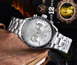 2022 New Style Five Stitches Luxury Mens Watches All Dial Work Quartz Watch High Quality Top Brand Chronograph Clock Steel Belt Men Fashion Luxury Brand Man Watch