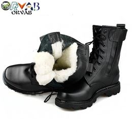 Steel Toe Winter Military Leather Combat Infantry Tactical Boots Askeri Bot Army Bots Work Men Safety Shoes Y200915