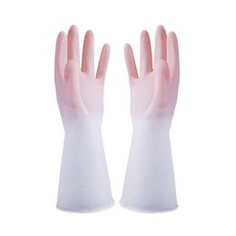 Kitchen Dishwashing Gloves Waterproof Rubber Clean Durable Dish Washing Clothes Gloves Cleaning Housework Chores Glove JY1202