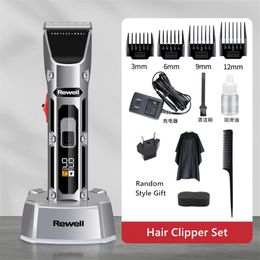 beard hair clipper Australia - Hair Clipper Professional Barber Beard Trimmer For Men Adults Rechargeable Cutting Machine Shaving Razor Lithium Battery Cutter 220702
