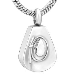 pendant holder necklace Canada - Pendant Necklaces Stainless Steel Keepsake Memorial Necklace For Women Men Unique Teardrop Cremation Jewelry Ashes Holder Urns K12839Pendant