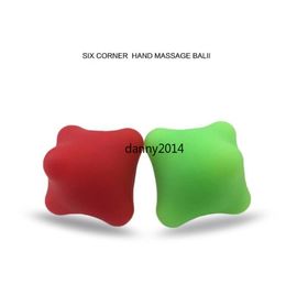Yoga massage ball Hand acupoint massager Deep muscle relaxation TPR fitness exercise training balls palm Stress ball