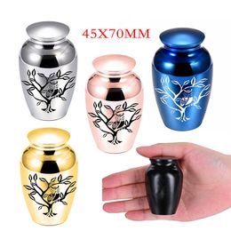 Engraved with Tree of Life Pattern Cremation Pendant Urn Stainless Steel Women Men Jewellery Gift Funeral Keepsake Memorial for Human Pet Dog Cat Ashes