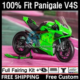 OEM Fairings For DUCATI Panigale V 4 V4 S R V4S V4R 18-21 Body Kit 1DH.71 Street Fighter V4-S V4-R V-4S 2018 2019 2020 2021 V-4R 18 19 20 21 Injection Mold Bodywork green blue