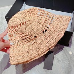 Summer Straw Hat For Women Men Designer Bucket Hat Brand Luxury Designers Fisher Sunhats Holiday Beanies Caps Fashion Strawhat Braid Cap