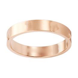 Love Ring Mens Rings Classic Luxury Designer Jewellery Women Titanium Steel Alloy Gold-Plated Gold Silver Rose Never Fade Not Allergic -4/5/6mm 45hd H1