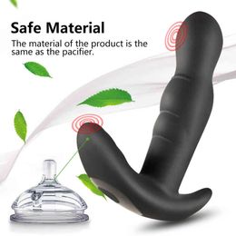 Sex toy s masager Massager Vibrator y Toys Penis Cock 360 Degree Prostate Rotating Anal Male Masturbator Butt Plug s for Men Stimulator 919W 791G