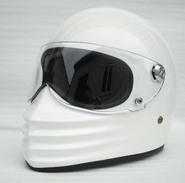 Motorcycle Helmets Helmet Retro Vintage Pig Mouth Full Face Fiberglass ShellMotorcycle