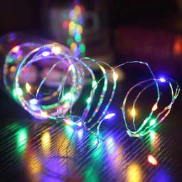 Strings Led Fairy Lights Copper Wire String 1/2/3/5/10/20M Holiday Outdoor Lamp Garland For Christmas Tree Wedding Party DecorationLED