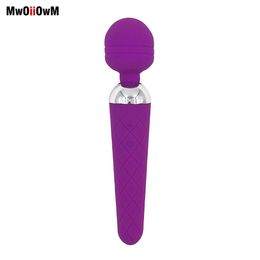MwOiiOwM USB Rechargeable Microphone G-Spot Vibrators Massager, Waterproof Dual Vibration sexy Toy for Women, Adult Products Beauty Items