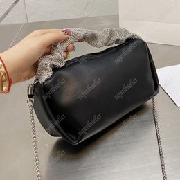 High Quality Crossbody Designer Wristlet Bag Women Handbags Rhinestone Totes Fashion Evening Bags Chains Leather Handbag Classic Purse