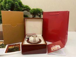 High quality boxes square wooden watch box brochure paper ribbon gift bag for many watches logo boxes