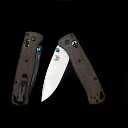 Benchmade 535 Bugout Flax Handle Folding Knife Outdoor Camping Hunting Survival Safety Defense Pocket Military Knives EDC Tool on Sale