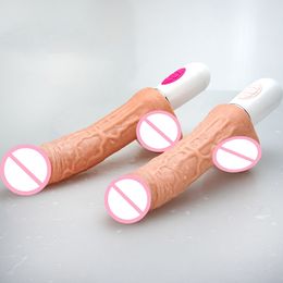 Realistic Dildo Female Masturbator sexy Toys For Women Huge 8 Vibration Modes Heating Soft Safe Silicone USB Charging Vibra