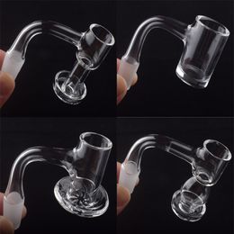 Full Weld Bevelled Edge Smoking 14mm male Quartz Banger With Scientific Joint 20mm 25mmOD Terp Slurper Vacuum Seamless Bangers Nails For Glass Bongs Dab Rigs