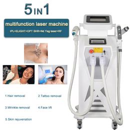 facial hair removal machine Canada - ipl hair removal machine Portable Elight SHR facial blemishes skin rejuvenation rf nd yag Laser remove tattoo pigmentation Multifunction beauty Equipment