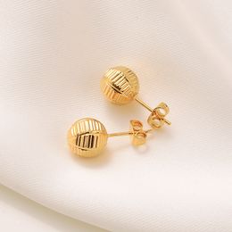 10K Solid Yellow Gold Ball Beads Piercing Stud Earrings / Studs / Earring Fancy Cut diamond