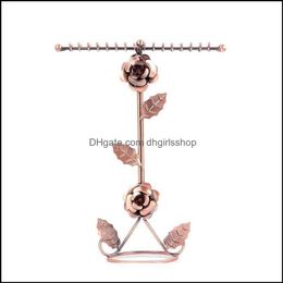 iron rose jewelry UK - Other Body Jewelry Iron Rose Pendant Necklace Holder Rack Sweater Chain Display Stand Store Decoration Wedding Gift 6Hwlm Drop Delivery 2021