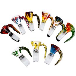 High borosilicate glass Coloured craft products hookah pipe glass bowl smoking set