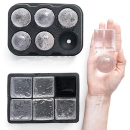 Big Ice Cube Coolers Tray Mould Box Food Grade Silicone Maker Moulds Large Square Ice Diy Bar Pub Kitchen Accessories Gadgets