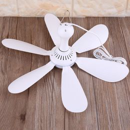 Silent 6 Leaves USB Powered Ceiling Canopy Fan with Remote Control Timing 4 Speed Hanging Fan