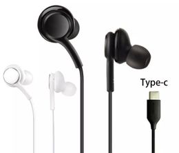 types of earphones UK - High quality Samsung note10 S20 earphones type-C in ear earphone with MIC hifi earpuds sports headsets Galaxy S10 note10 8 9 plus
