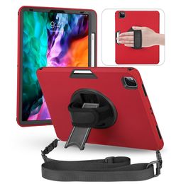 Tablet Cases For Samsung Tab S7 Plus 12.4 With Heavy Duty Shockproof Holster Belt Clip Kickstand Defender 3 layers Multi-Function 4 Corners Strengthen Cover