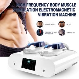 Portable 2 Handles Ems Muscle Stimulator Body Sculpting Slimming Machine Cellulite Reduce Device For Home Use