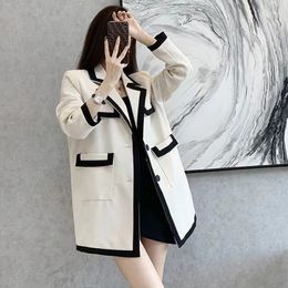 T063 Womens Suits & Blazers Tide Brand High-Quality Retro Fashion designer Suit Jacket Sense of embroidery design Slim Plus Size Women's Clothing