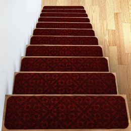 Carpets 10/14Pcs 76x20cm Non-slip Mat Stair Stepping Pattern Home Indoor Self Adhesive Step Safety Rugs Protector MatCarpets