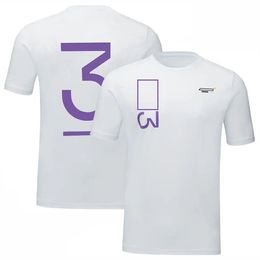 F1 T-Shirt 2022 Team Driver Same T-Shirt Men's Breathable Quick-Drying Top Custom Racing Suit